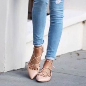 Banana Republic Lace Up Flats